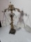 VINTAGE SCALE OF JUSTICE AND CANDLE