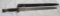 UNMARKED BAYONET AND SCABBARD