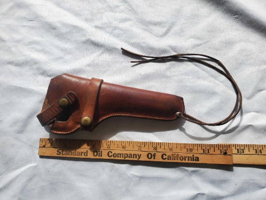 VINTAGE LEATHER HUNTER REVOLVER HOLSTER