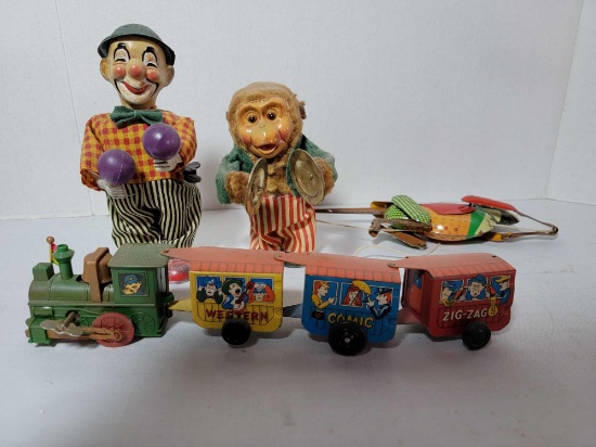 6 TIN TOYS