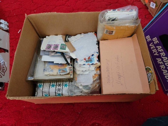 BOX OF STAMPS