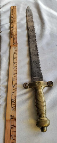 SWISS PRUSSIAN MODEL 1842 SAWBACK SWORD