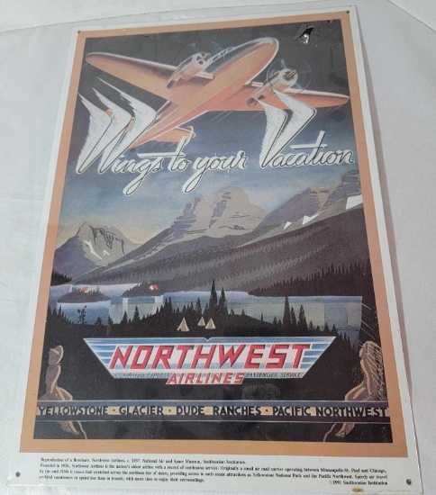 AVIATION STYLE TIN POSTERS
