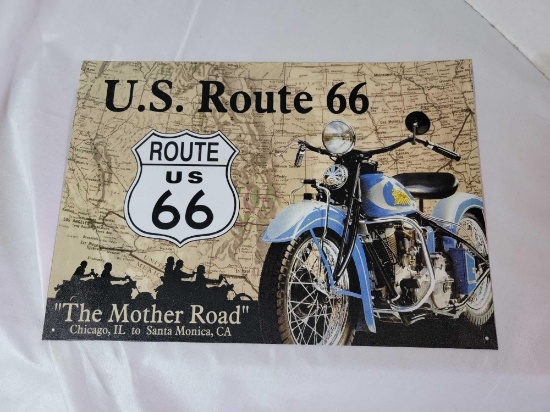 CAR AND MOTORCYCLE STYLE TIN POSTERS