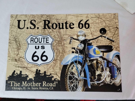 ROUTE 66 TIN PLATE SIGNS AND POSTERS