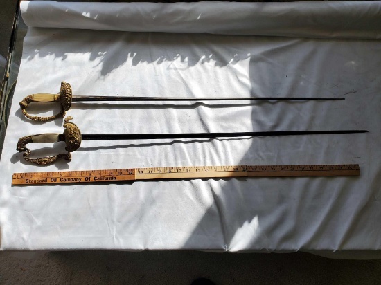 TWO FRENCH SMALLSWORDS