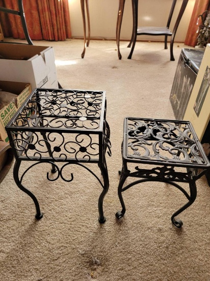 2 SMALL PLANTER STANDS