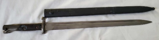 UNMARKED BAYONET AND SCABBARD