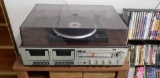 AM/FM DOUBLE CASSETTE PLAYER WITH SPEAKERS
