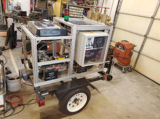 MOBILE FIRE FIGHTING WATER PUMP SETUP