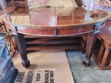 WOOD DINNING ROOM TABLE AND CHAIR SET