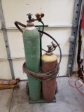OXY ACETYLENE TORCH SETUP WITH CART
