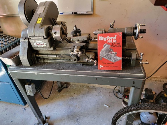 MYFORD LATHE WITH ROLLING TABLE