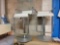 CALLIGARIS LEATHER AND CHROME BAR STOOLS