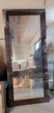 LEATHER FRAMED MIRROR