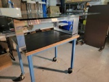 TONELLI GLASS AND CHROME COFFEE TABLE