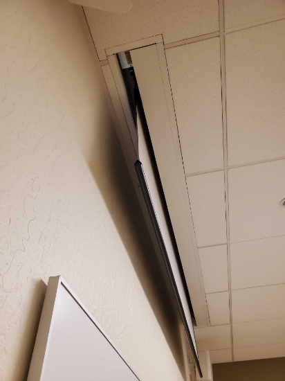 IN CEILING ELECTRIC PROJECTOR SCREEN