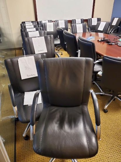 32 LEATHER OFFICE CHAIRS