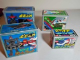 4 JAPANESE ANAME METAL TOYS