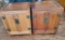 2 ASIAN INFLUENCED WOOD END TABLES