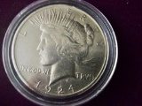 1924 PEACE SILVER DOLLAR