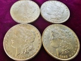 4 MORGAN SILVER DOLLARS