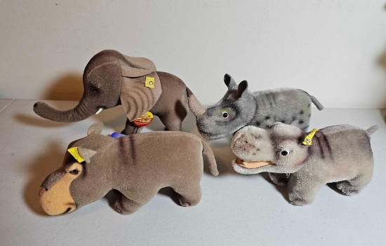 STEIFF GROUP OF 4 WATER ANIMALS