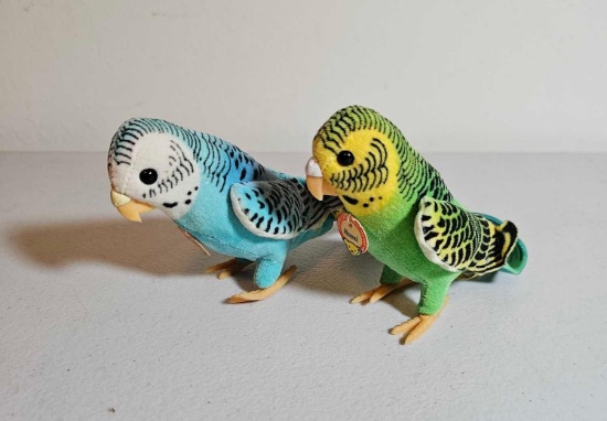 STEIFF FRANZI AND HANSI PARAKEETS