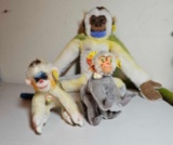 3 STEIFF MONKEYS