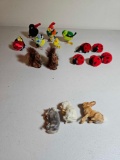 STEIFF MINATURES AND WESTERN GERMANY FUR ANIMALS