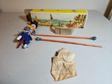 THE TIGHT ROPE WALKER TIN TOY