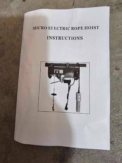 MICRO ELECTRIC ROPE HOIST