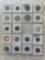 6 SHEETS OF FOREIGN COINS