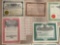 12 VARIOUS STOCK CERTIFICATES