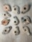 10 IRON AGE OIL LAMPS