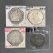 4 SEATED HALF DOLLARS