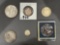 6 FOREIGN SILVER COINS