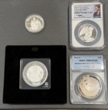 4 SILVER AMERICAN COINS