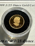 GOLD CANADA MAPLE LEAF 1/25 OZ