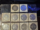 FOUR FRENCH INDO-CHINA PIASTRE COINS