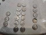 21 KENNEDY HALF DOLLARS