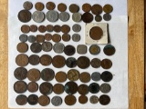 PENNIES AND SMALL COINS FROM AROUND THE WORLD