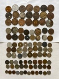 96 VARIOUS FOREIGN COINS