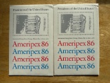2 AMERIPLEX 86 STAMP SETS