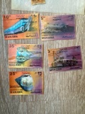5 UAE HOLOGRAPHIC STAMPS