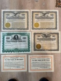 OLD STOCK CERTIFICATES