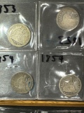 4 LIBERTY SEATED QUARTERS