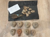 9 2000 YEAR OLD EGYPTIAN OIL LAMPS