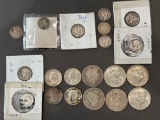 VARIOUS SILVER COINS