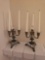 PAIR FRENCH STYLE CANDLELABRAS